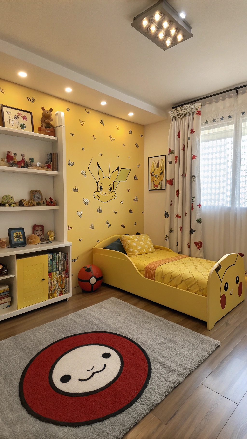 001 Cozy Pokemon Bedroom Ideas for 6 Year Old Boys – Pikachu Bed Pokeball Decor - Themed Ideas