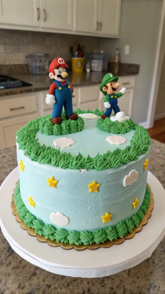 001 Easy Super Mario Cake with Toys – DIY Birthday Idea for Kids - Themed Ideas