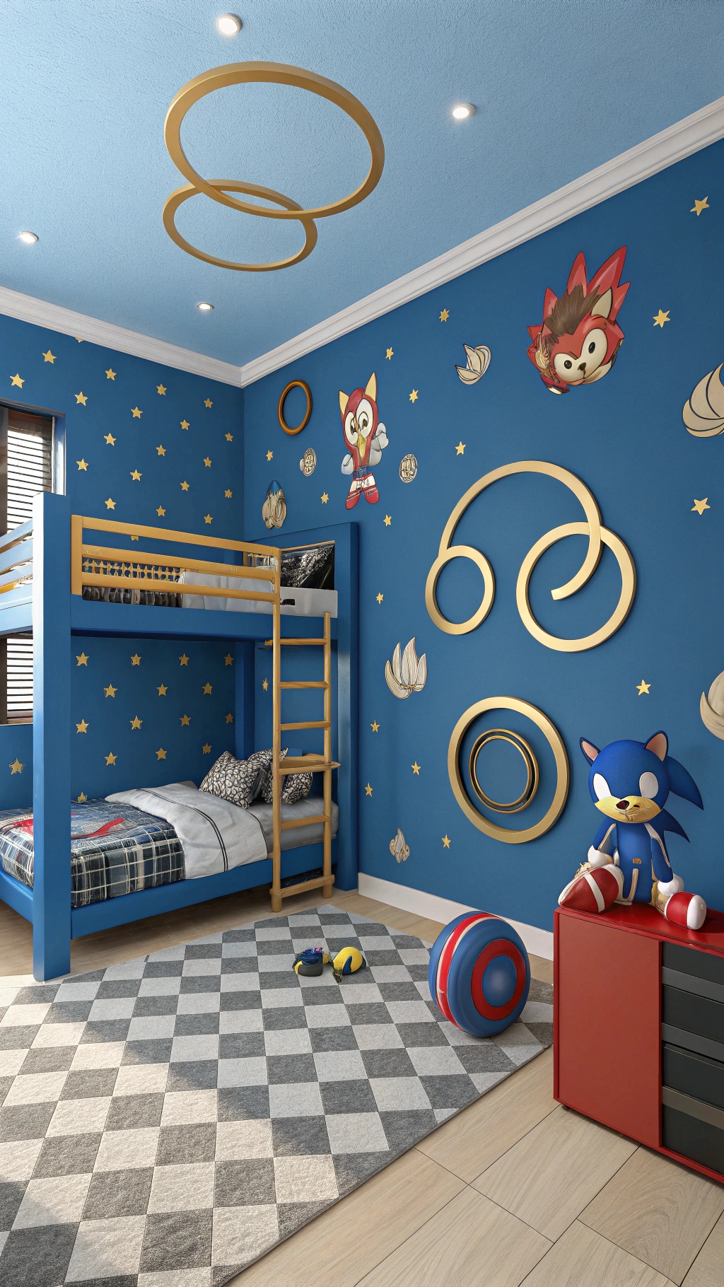 001 Ultimate Sonic Bedroom Ideas for Kids Who Love Speed Adventure - Themed Ideas