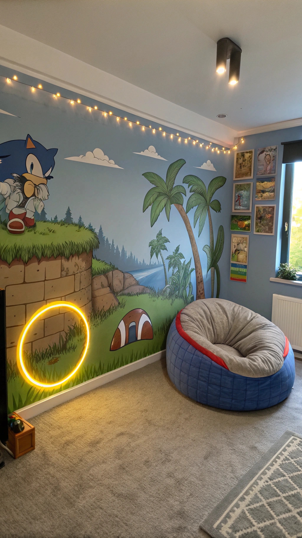 002 Epic Sonic Room Designs That Bring Green Hill Zone to Life - Themed Ideas