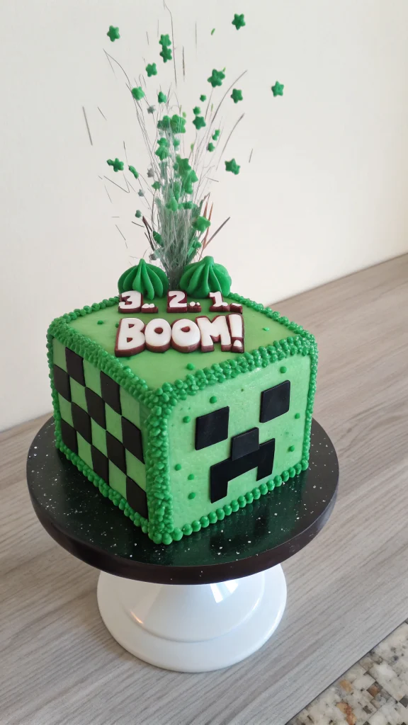 003 Minecraft Pig Farm Cake - Themed Ideas