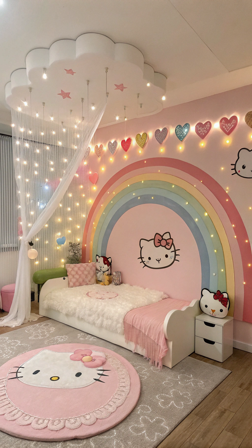 005 Whimsical Hello Kitty Bedroom Decor for a Fairytale Feel - Themed Ideas