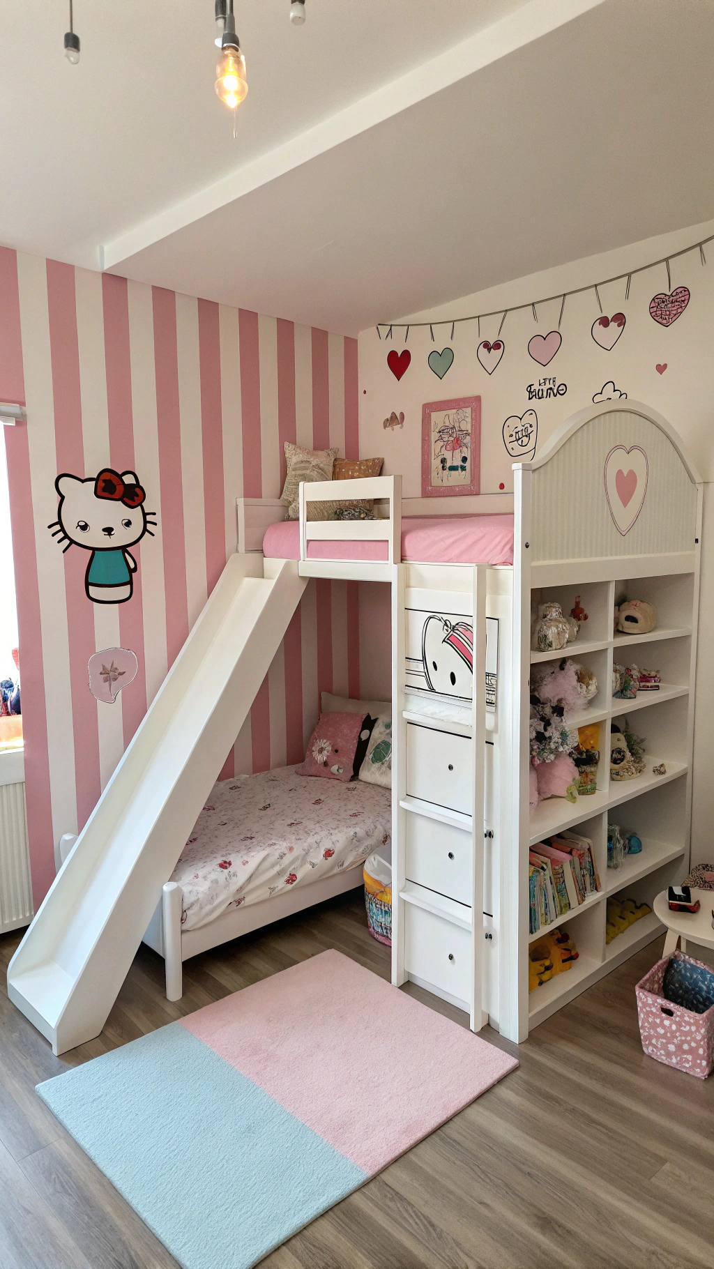 006 Hello Kitty Loft Bed Ideas Fun ACY Functional Bedroom Designs - Themed Ideas