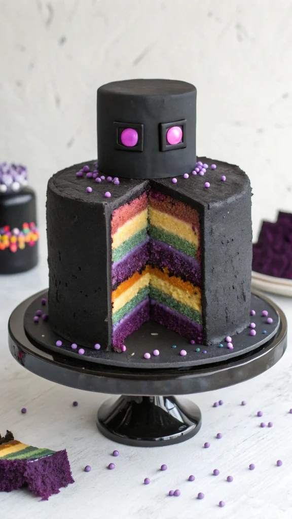 008 Enderman Surprise Cake - Themed Ideas