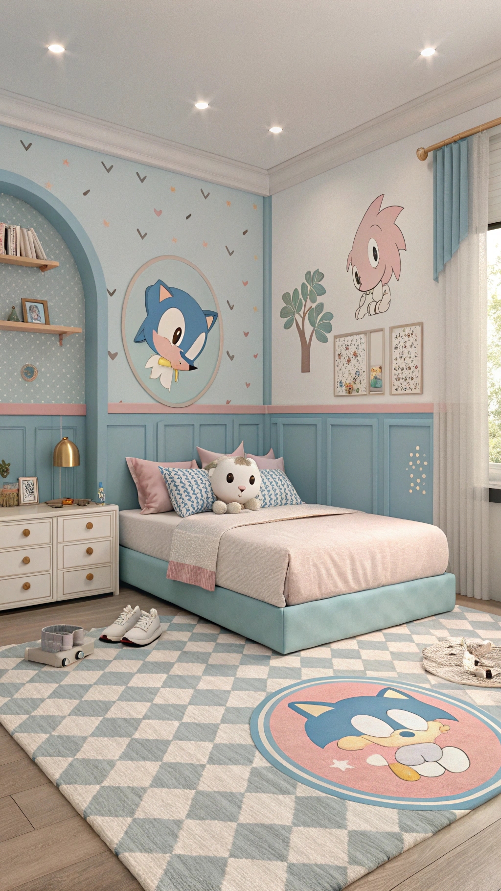 009 Pastel Sonic Bedroom Decor for a Sweet Stylish Twist - Themed Ideas