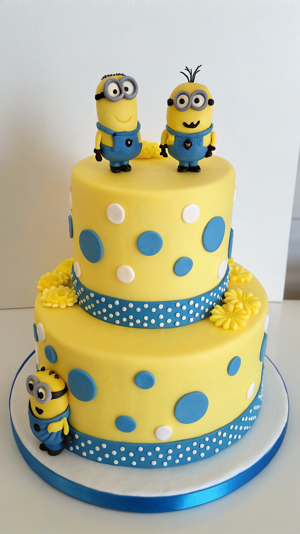 011 Adorable TwoAC0 Tier Minions Birthday Cake Design for KidsIBk Parties - Themed Ideas