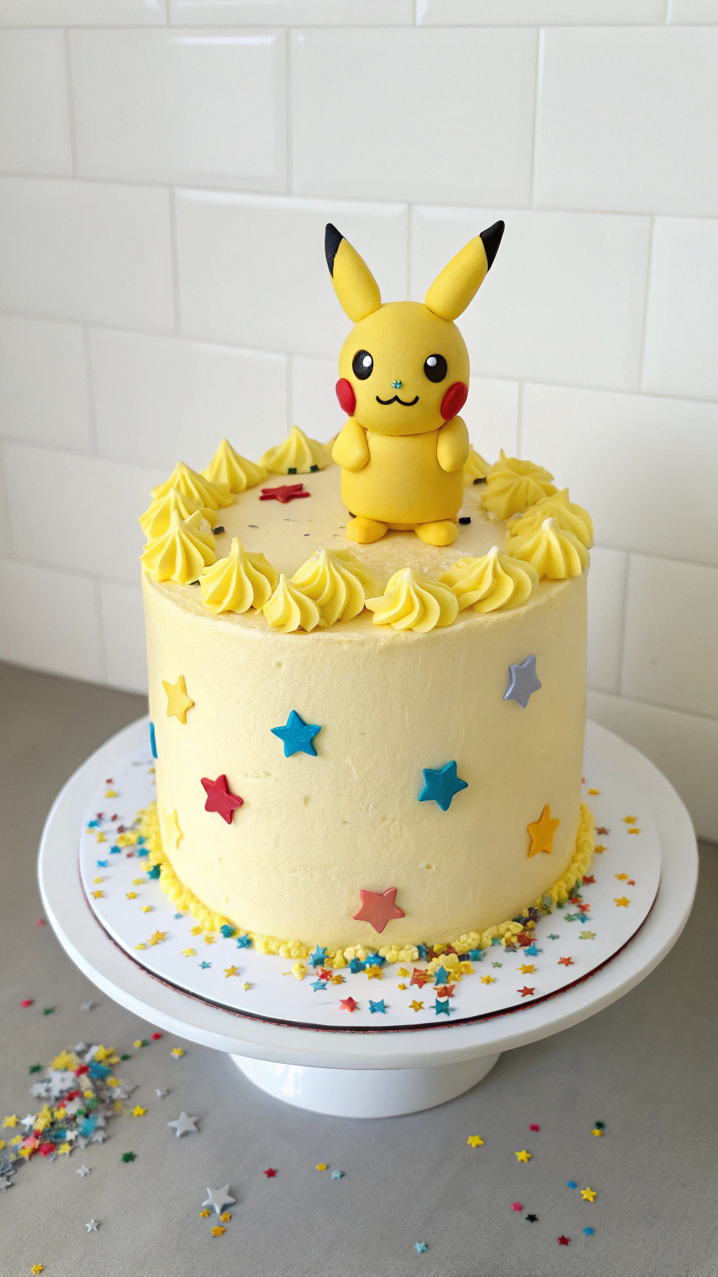 011 Easy Pikachu Cake Idea for a Pokemon Birthday Party - Themed Ideas