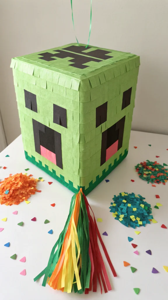 011 Minecraft Creeper Pinata - Themed Ideas