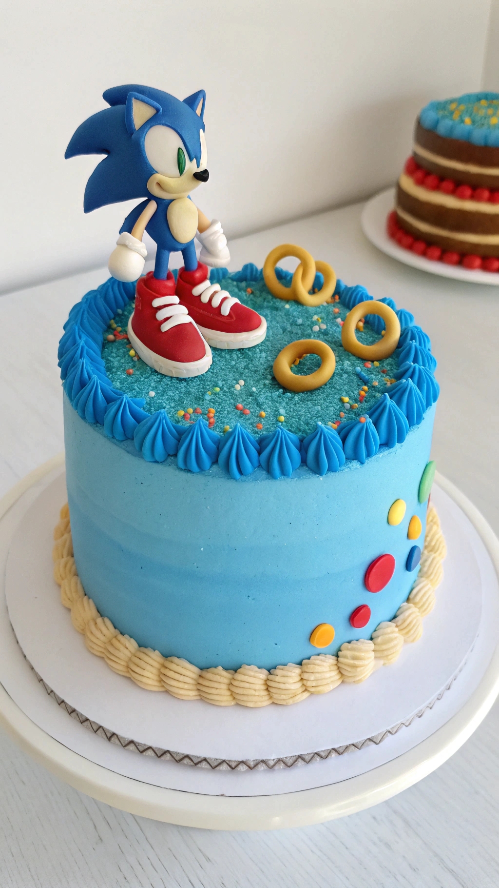 012 Adorable Sonic Cake Design Using Toys for a No Fuss Birthday Surprise - Themed Ideas