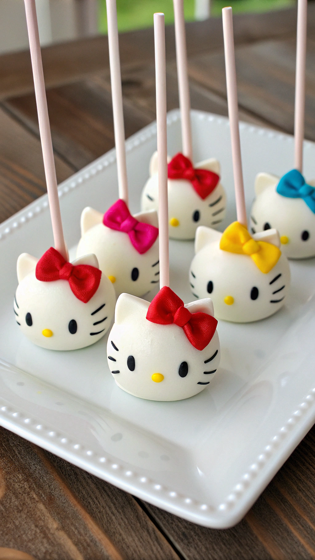 015 Cute Hello Kitty Cake Pops IBM BiteAC0 Sized Party Treats for Kids - Themed Ideas