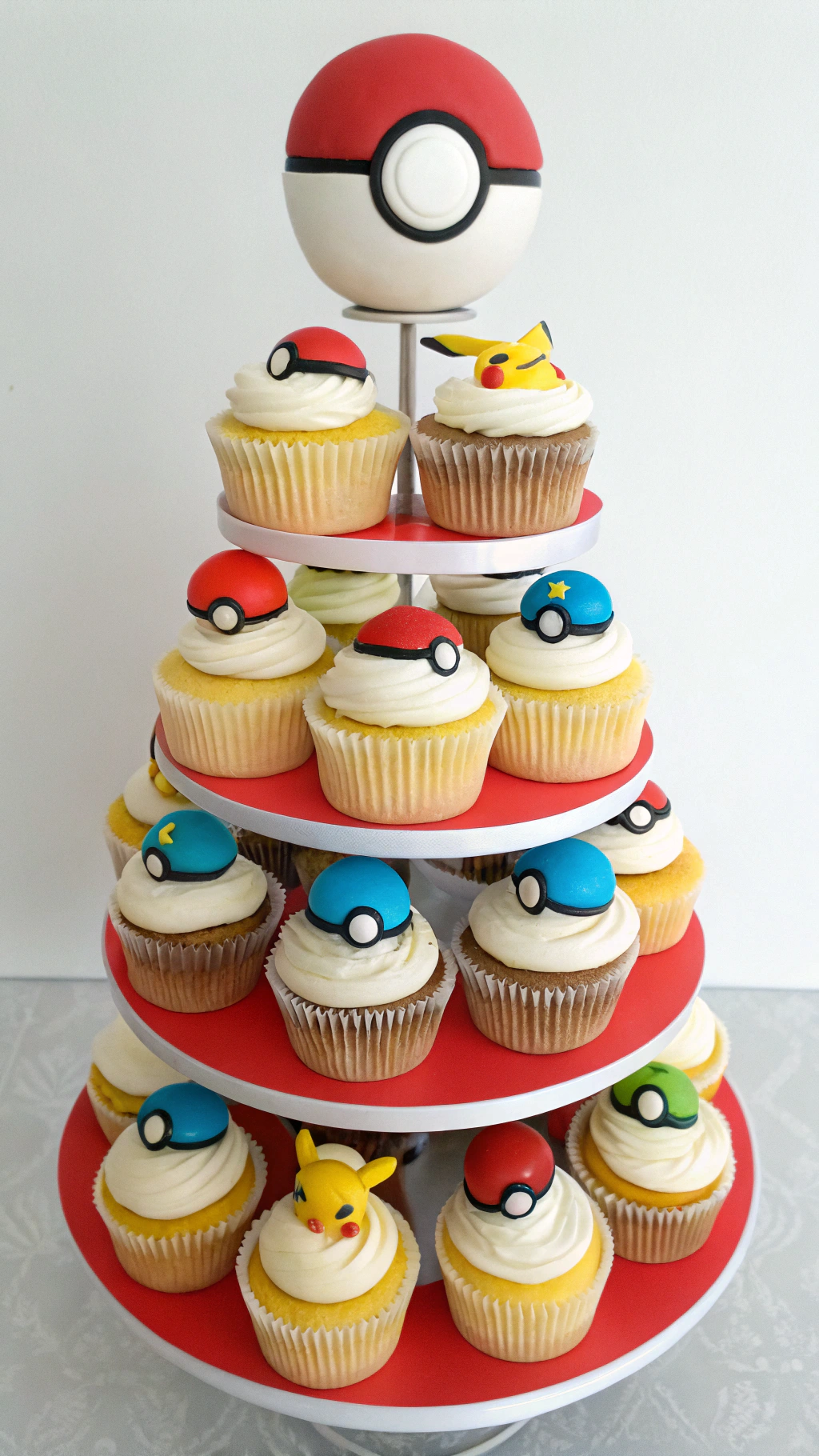 015 Pokemon Cupcake Tower Idea – Easy and Colorful - Themed Ideas