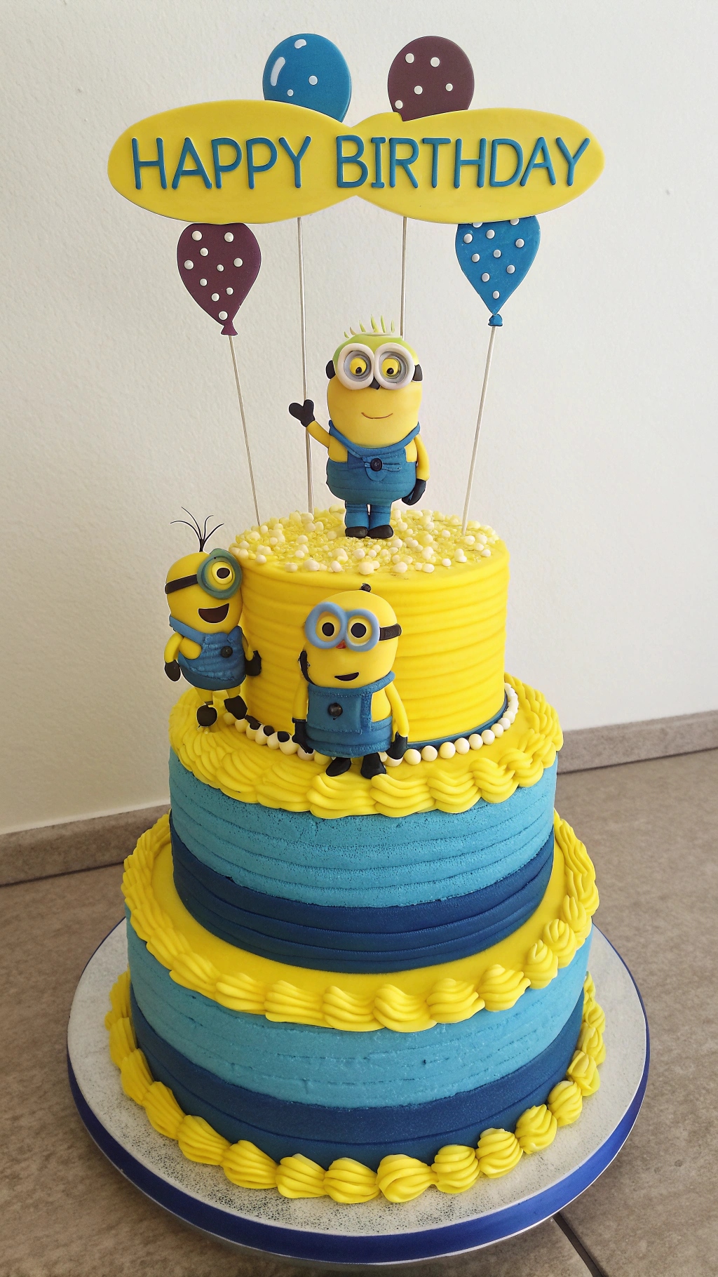 017 Minion Sheet Cake Simple Yet Stunning Layered Design for Parties - Themed Ideas