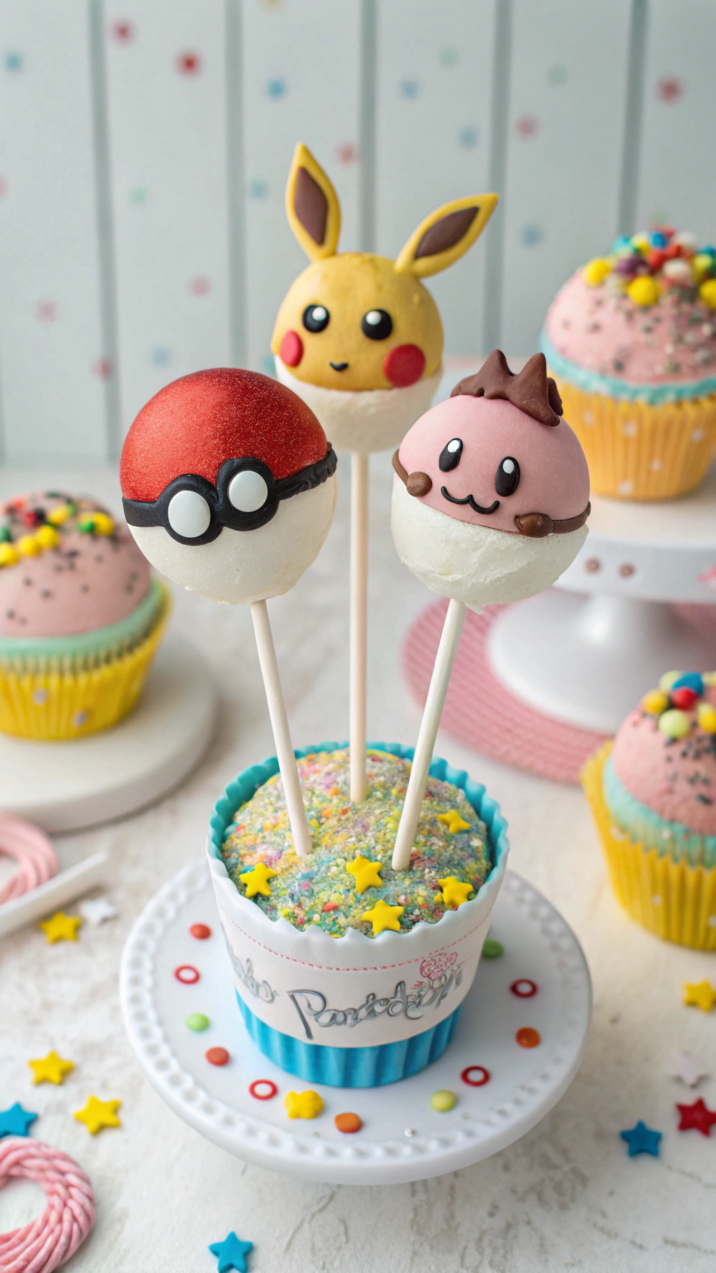 022 Cute Pokemon Cake Pops and Poke Balls for a Kid Friendly Party Dessert Table - Themed Ideas
