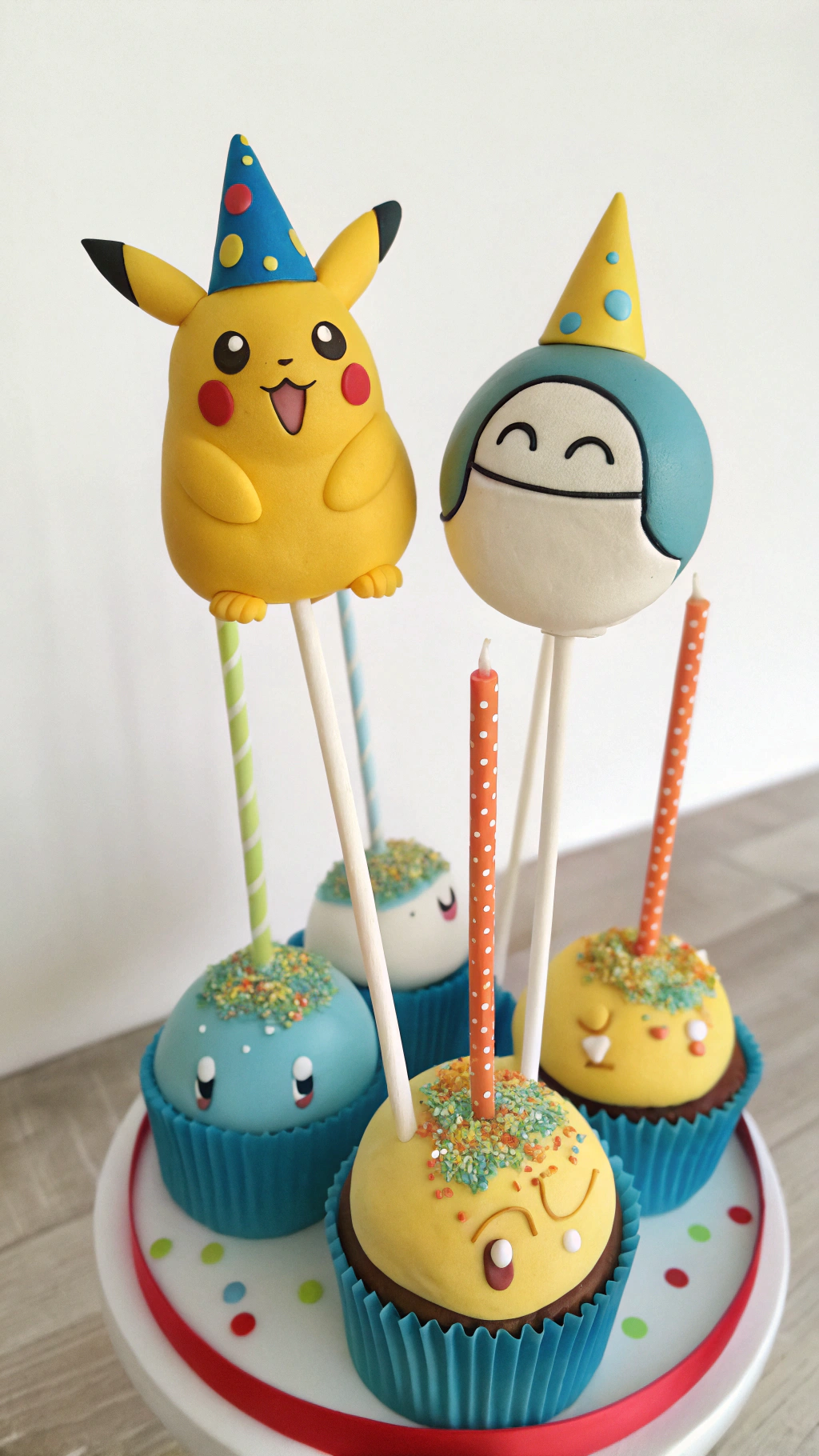 023 Birthday Cake Pops with Pikachu Charmander and More for Pokemon Themed Parties - Themed Ideas