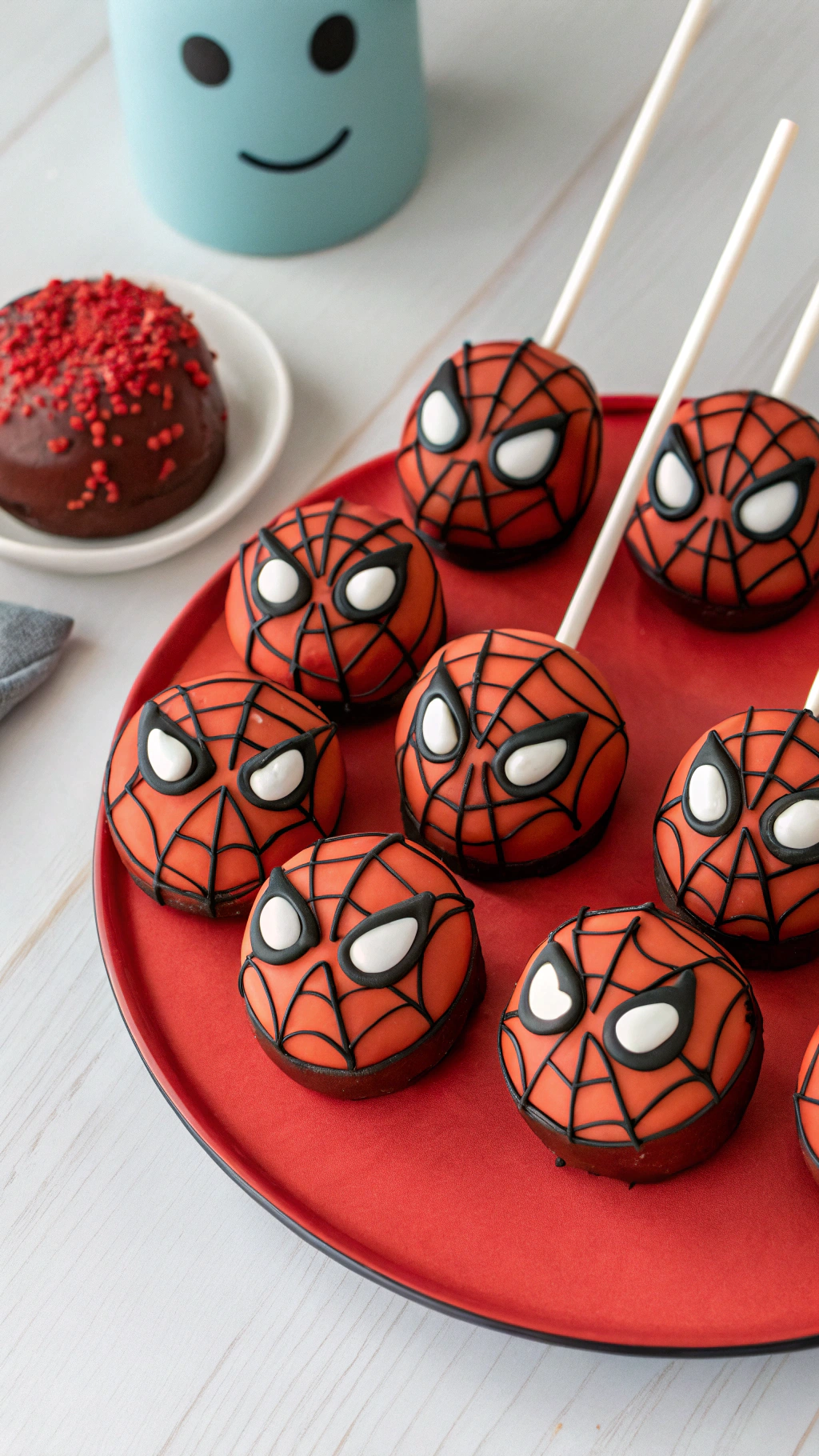 023 Cute cartoon style Spiderman cake pops for kids superhero party treats and gifts - Themed Ideas