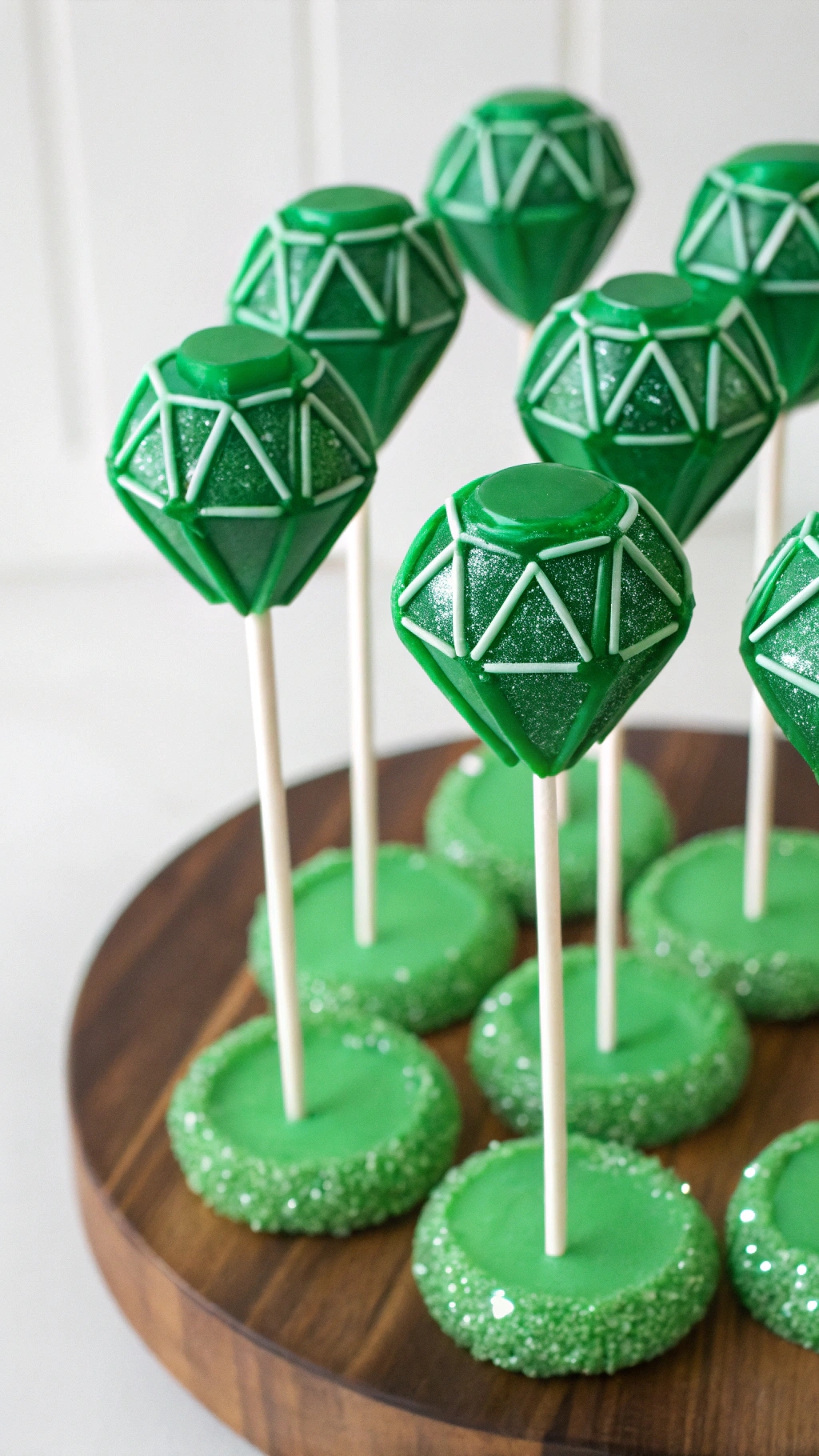 024 Chaos Emerald Sonic Cake Pops Sparkly Fun Party Dessert Idea - Themed Ideas