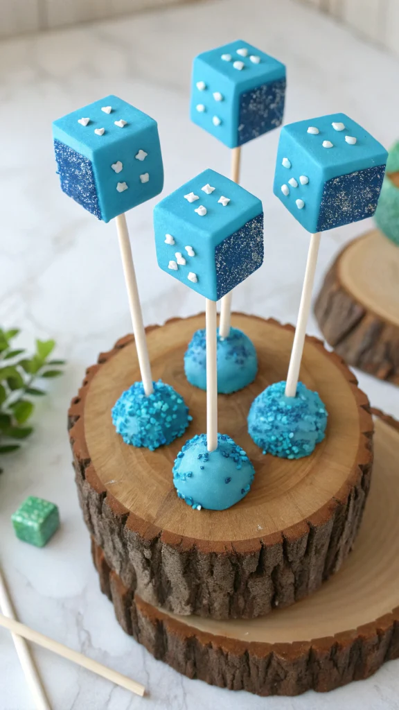 024 Diamond Ore Cake Pops – Shiny Sweet - Themed Ideas