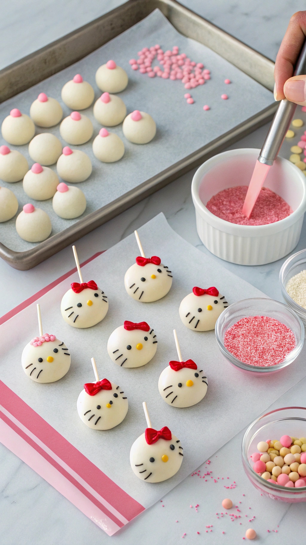 024 Easy DIY Hello Kitty Cake Pops IBM StepAC0 byAC0 Step Guide for Beginners - Themed Ideas
