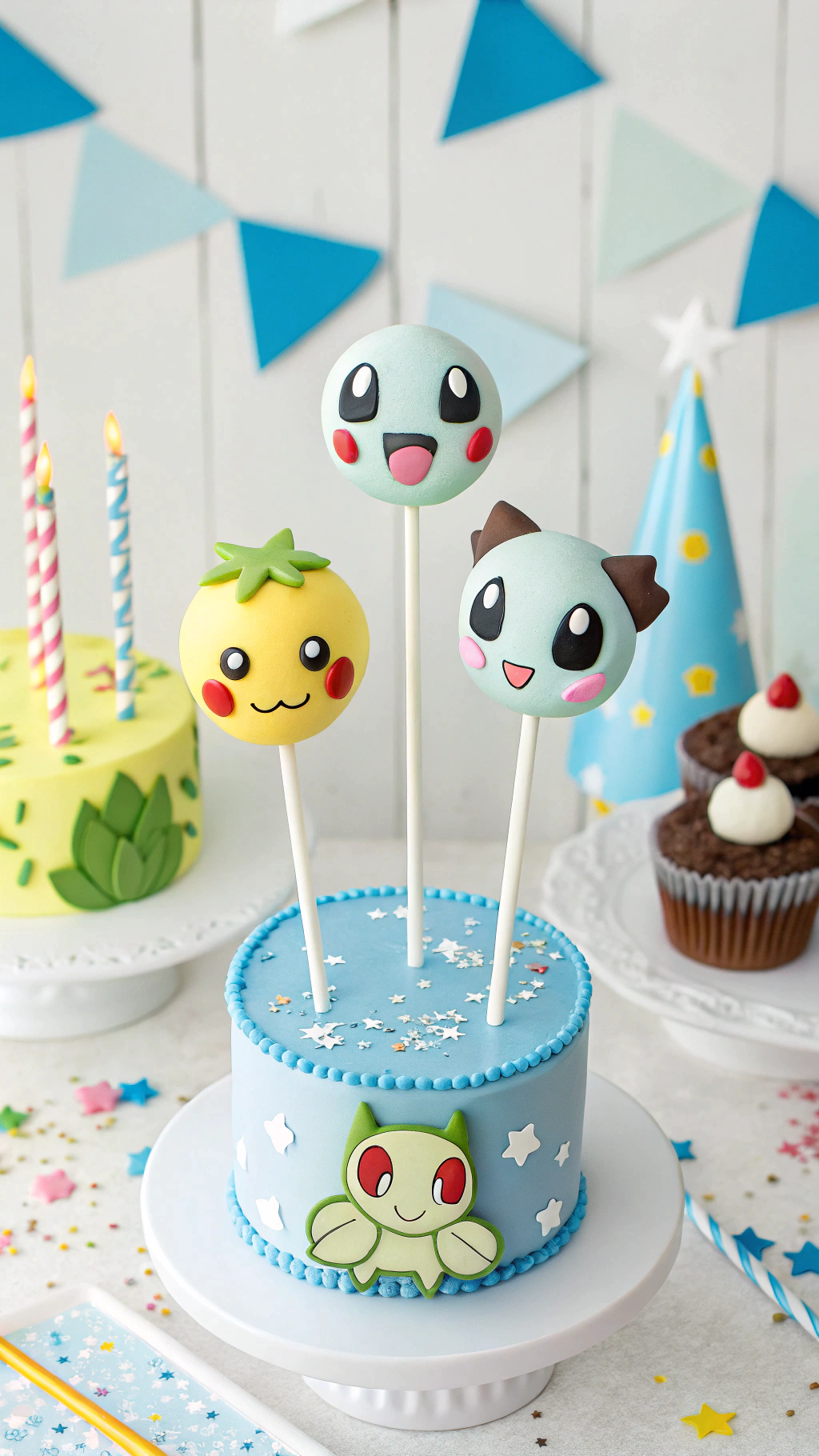 025 Legendary Pokemon Cake Pops in Kawaii Style for a Unique Birthday Party Treat - Themed Ideas