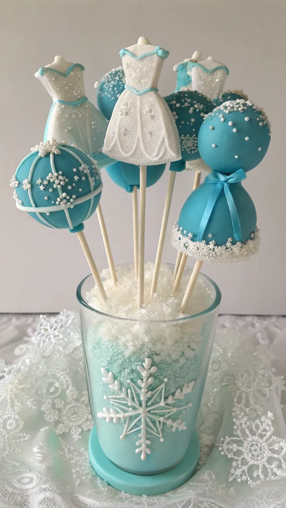 026 Elegant Elsa and Anna Dress Cake Pops for Frozen Princess Birthday Themes - Themed Ideas