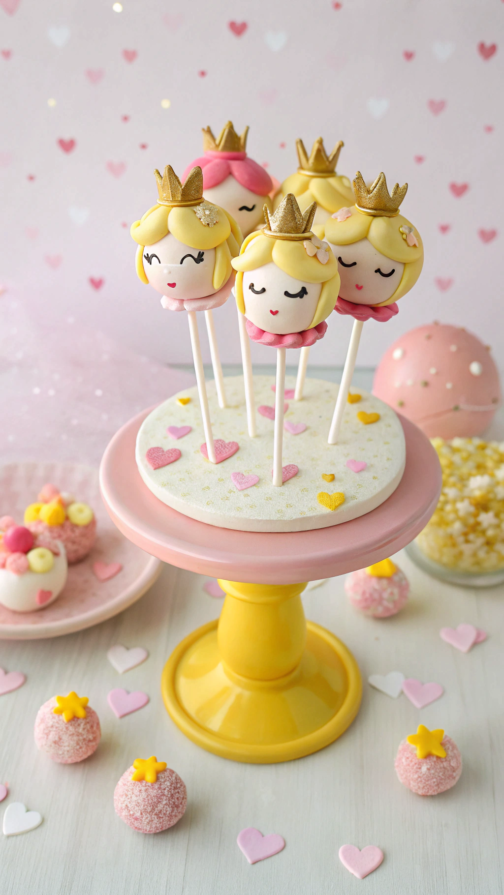 026 Magical Princess Peach and Daisy Super Mario cake pops for girl themed birthday celebrations - Themed Ideas