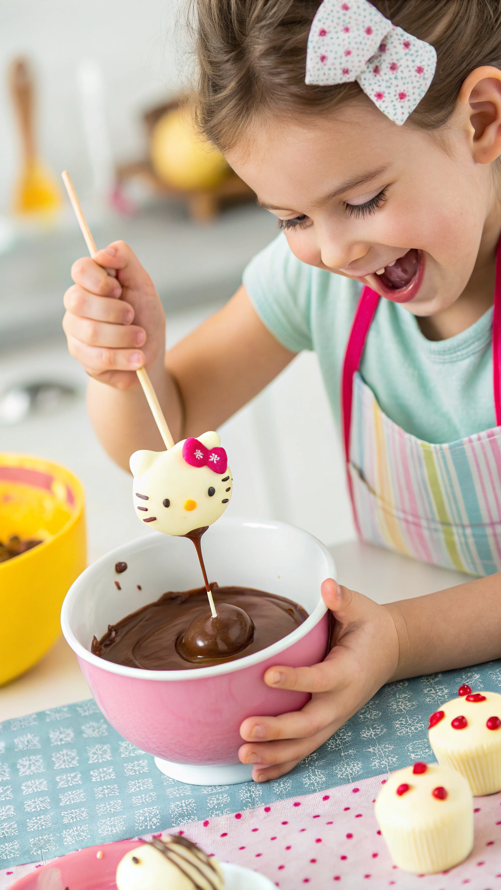 027 Kids Love Making Hello Kitty Cake Pops IBM Fun Baking Activity for Ages 4AC0 10 - Themed Ideas