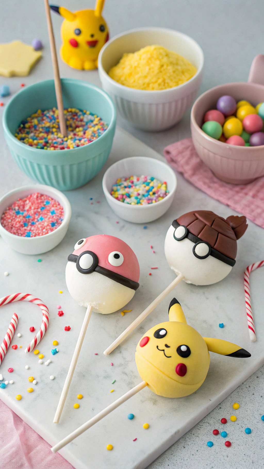 030 DIY Pokemon Cake Pops Decorating Ideas for a Fun Family Baking Party Activity - Themed Ideas