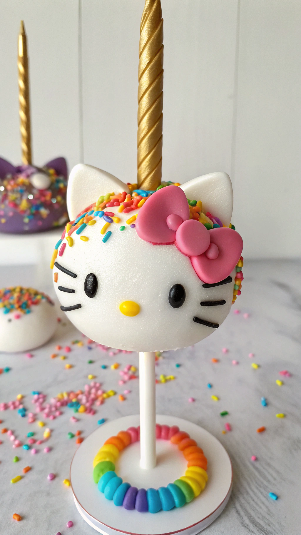 030 Magical Unicorn Hello Kitty Cake Pops IBM Enchanting Treats for Kids 4AC0 10 - Themed Ideas