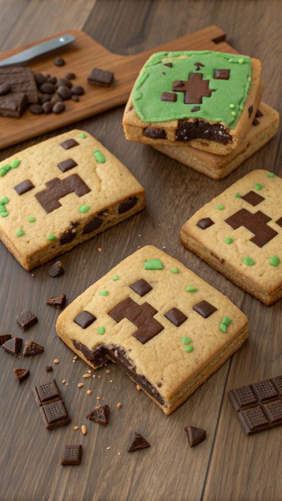 032 Blocky Chocolate Chip Dirt Blocks - Themed Ideas