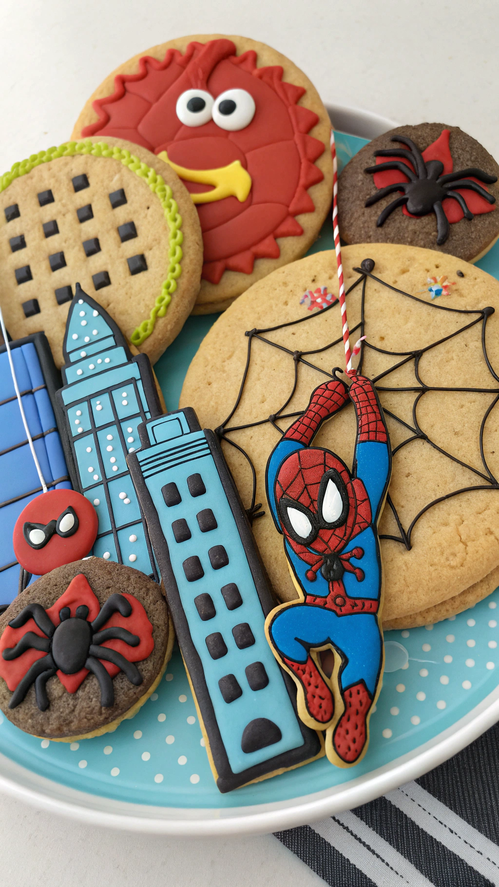 034 Best Spiderman Cookie Ideas for Kids Birthday Parties with a Superhero Twist - Themed Ideas