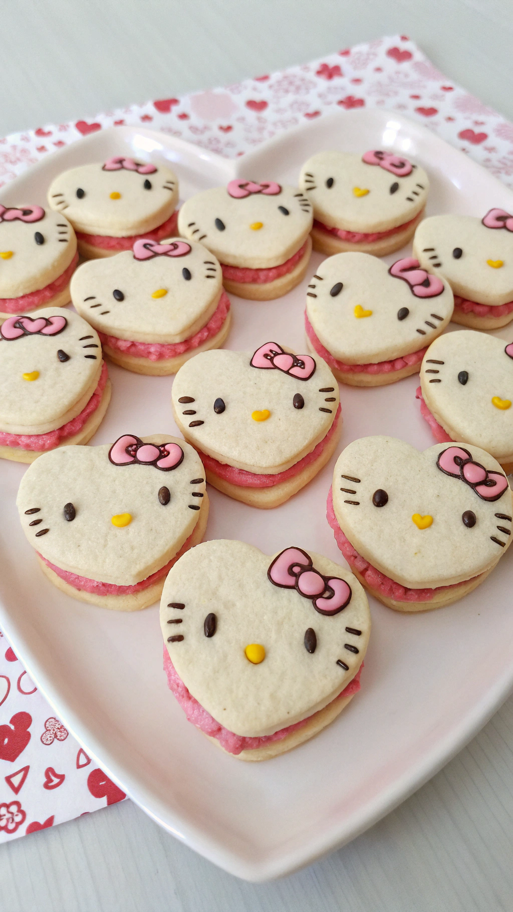 034 Mini Hello Kitty Sandwich Cookies IBM Delicious BiteAC0 Sized Treats for Little Hands - Themed Ideas