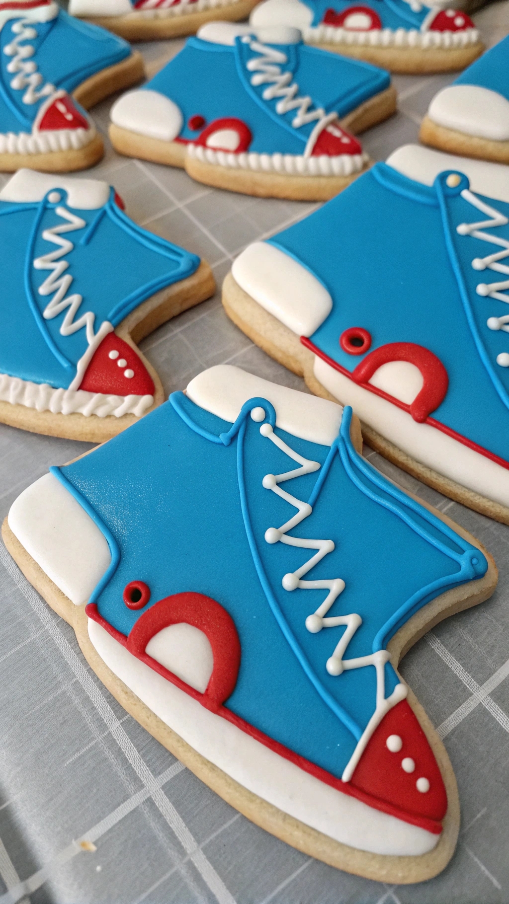 034 Sonic Shoe Cookies Fun Playful Cookie Designs for Super Fans - Themed Ideas