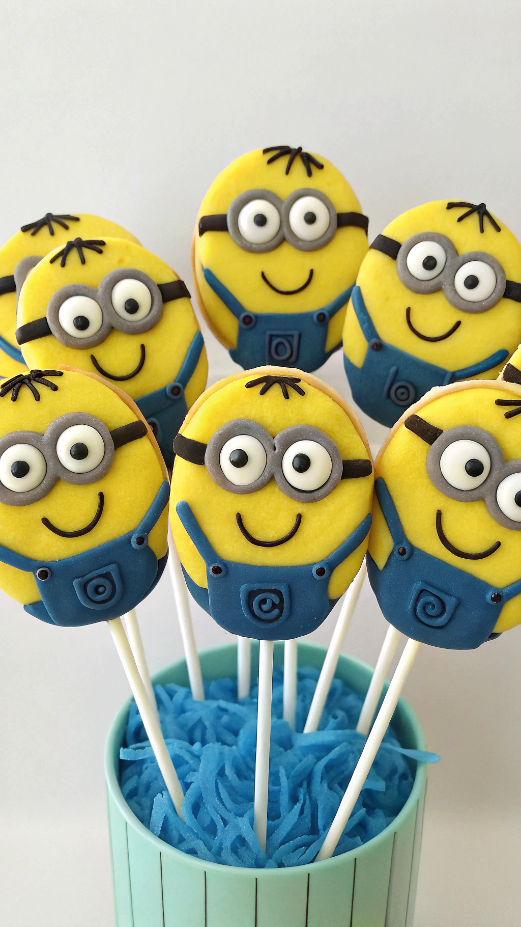 035 Minion Cookie Pops on Sticks IBM A Fun and Portable Party Favor Idea - Themed Ideas