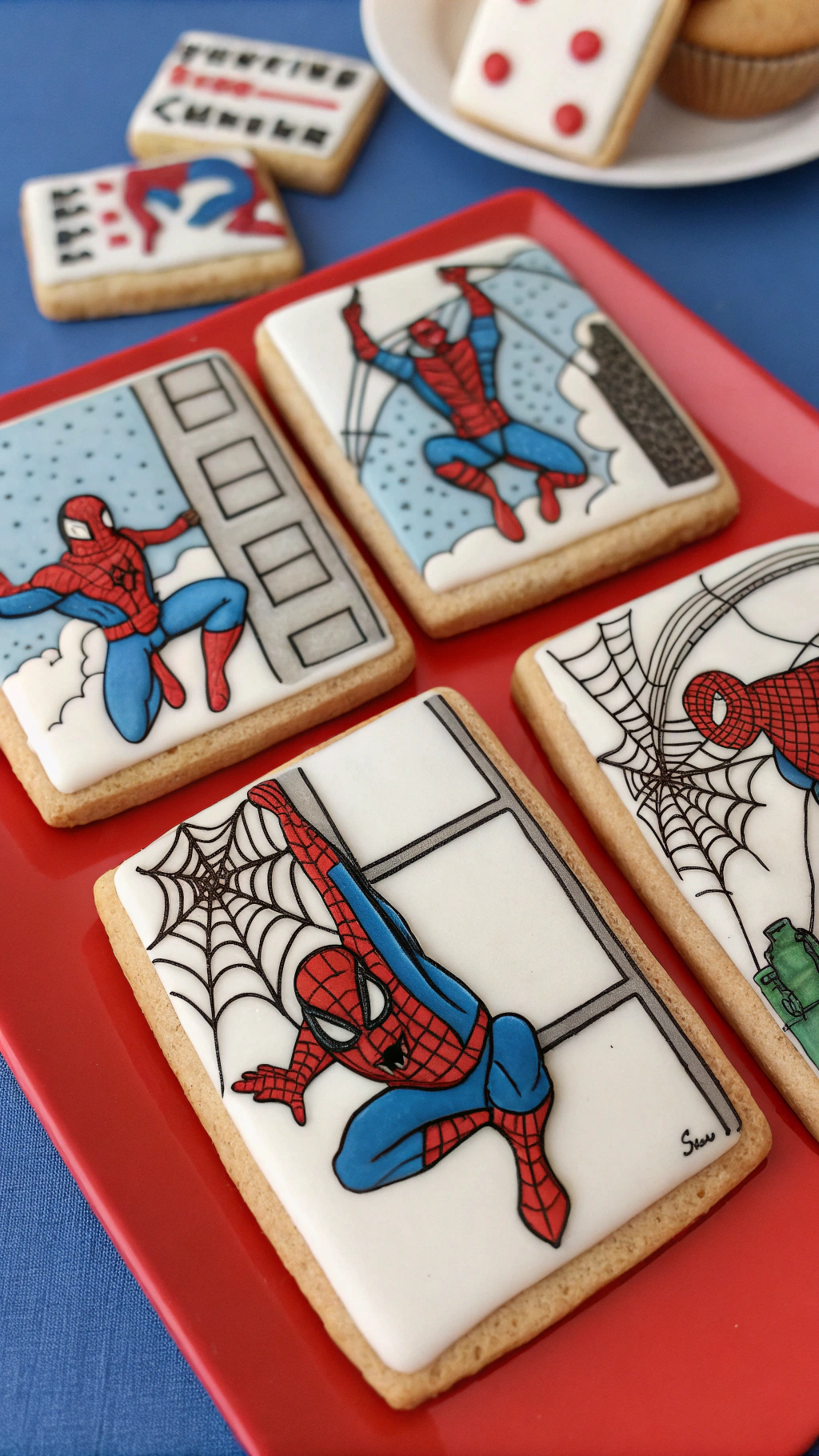035 Spiderman Mask and Web Cookie Designs for the Ultimate Themed Party Treat - Themed Ideas