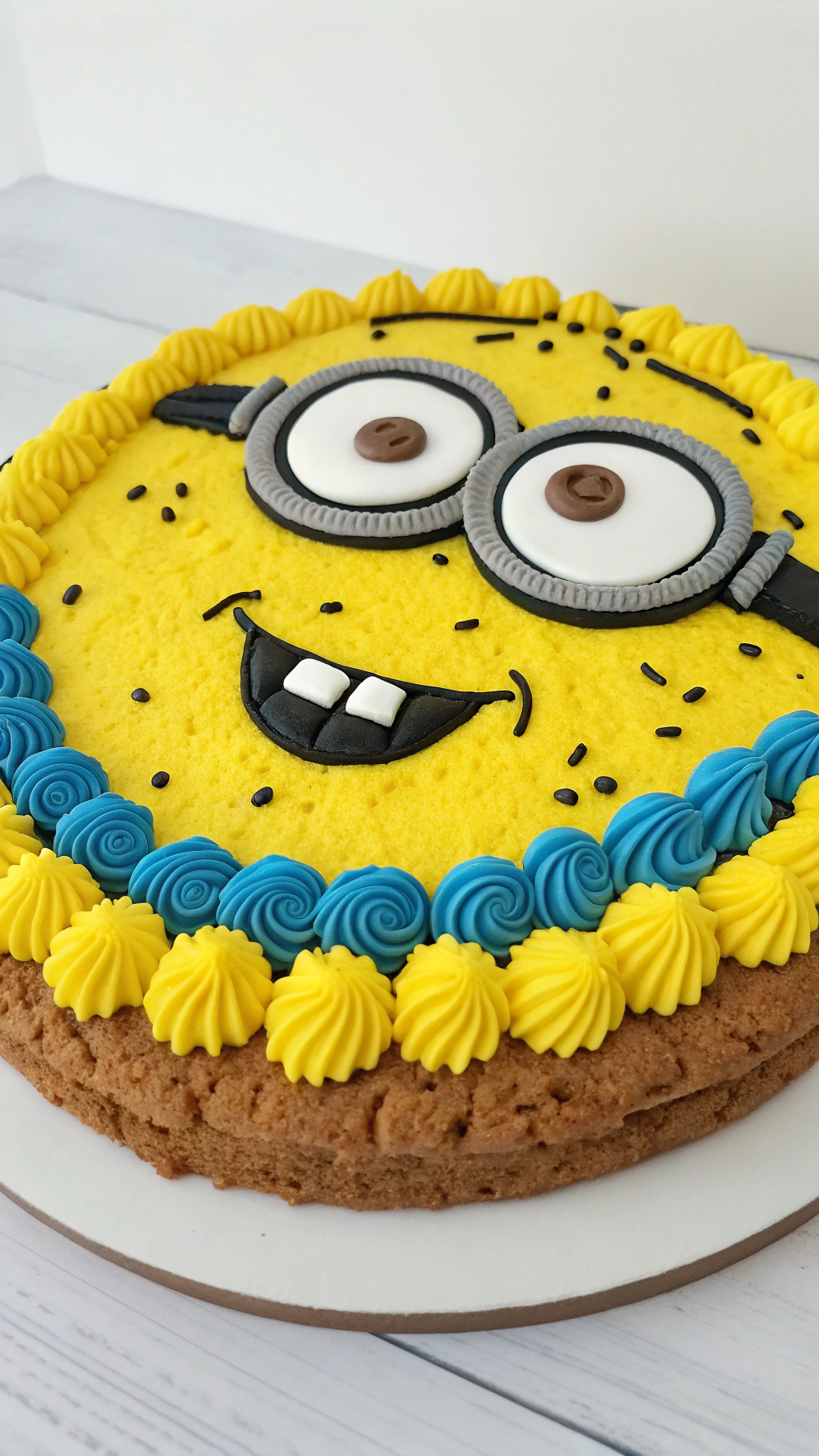 036 Giant Minion Cookie Cake for a Showstopping Birthday Celebration - Themed Ideas