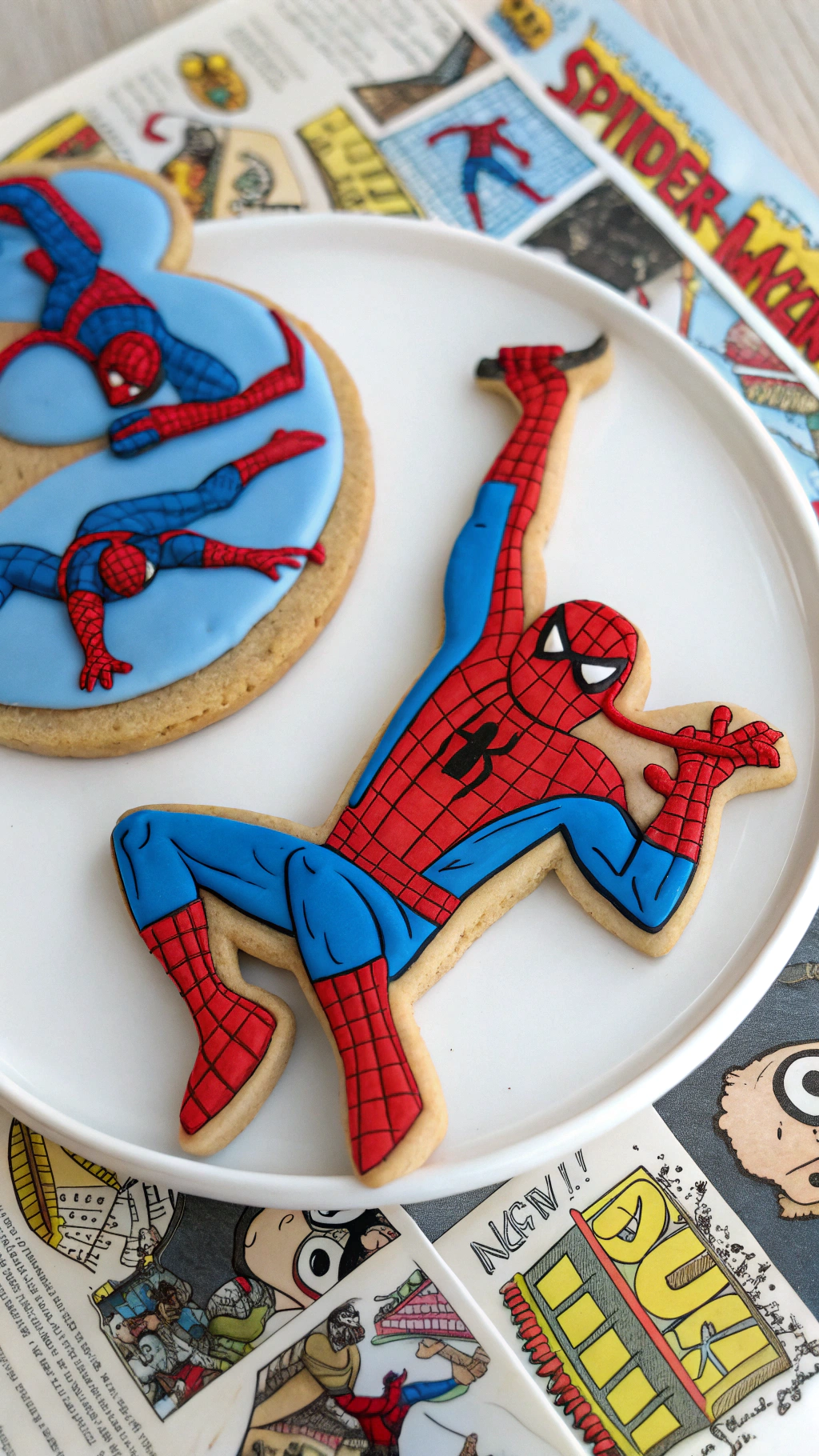 037 Adorable Spiderman Birthday Cookie Ideas with Comic Book Inspired Designs - Themed Ideas