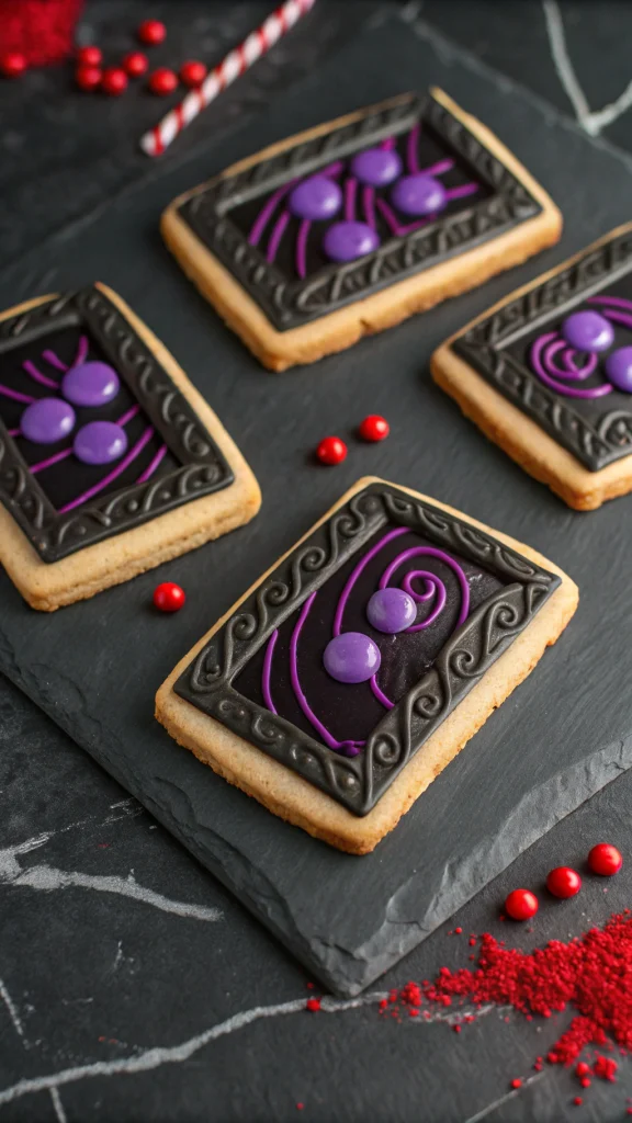 037 Nether Portal Black Purple Cookies - Themed Ideas
