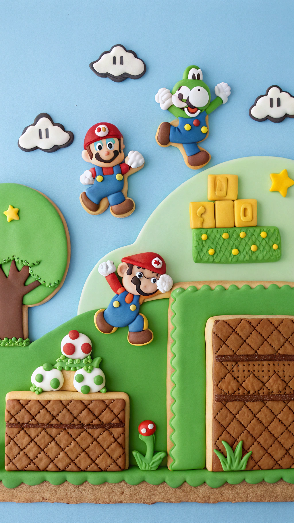 037 Super Mario World themed cookies for imaginative birthday cookie designs - Themed Ideas