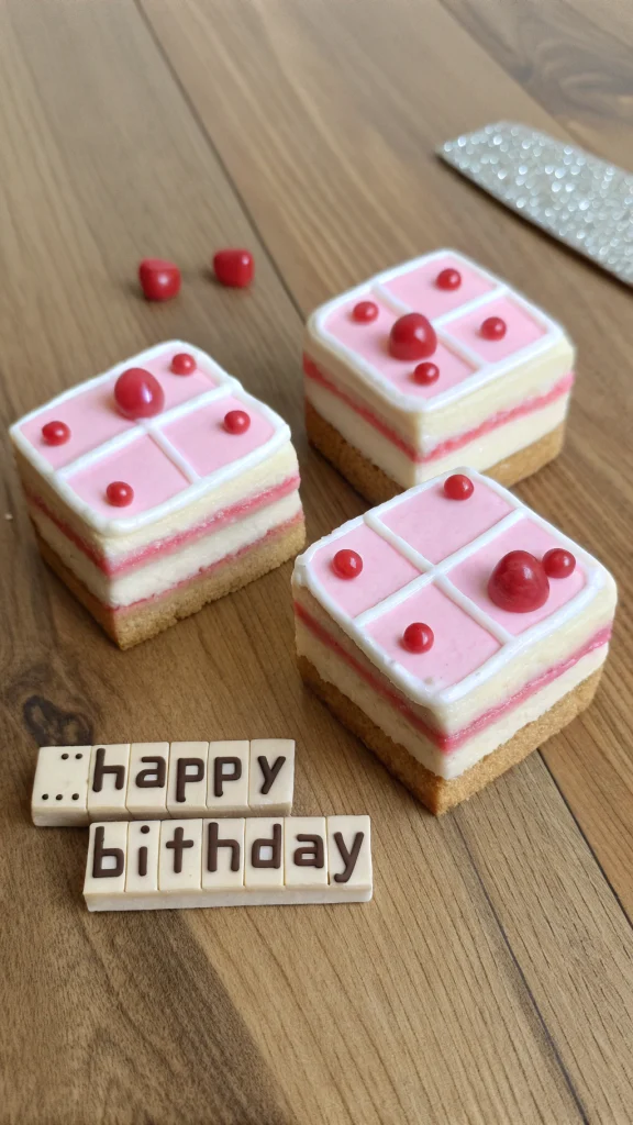 038 Cake Slice Cookies with Pink Frosting - Themed Ideas