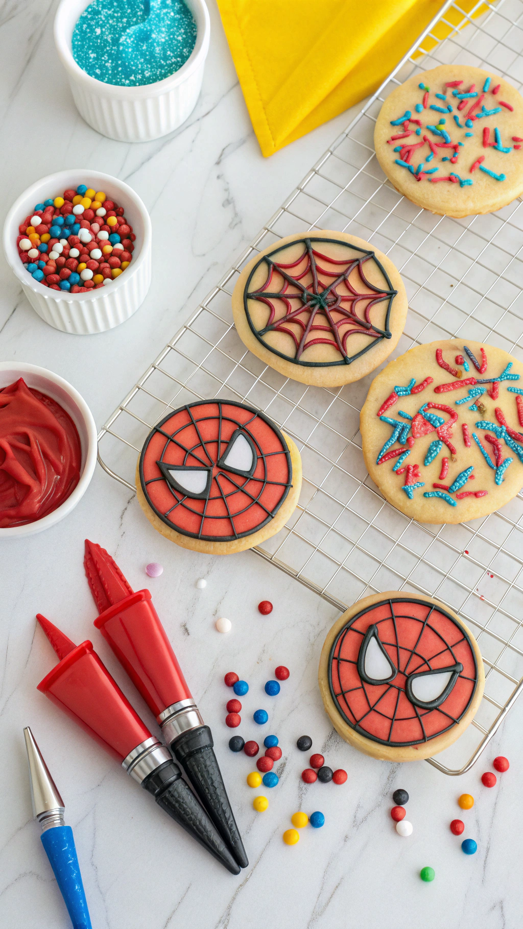 039 Unique Spiderman Cookie Ideas for a Superhero Themed Birthday Bash - Themed Ideas