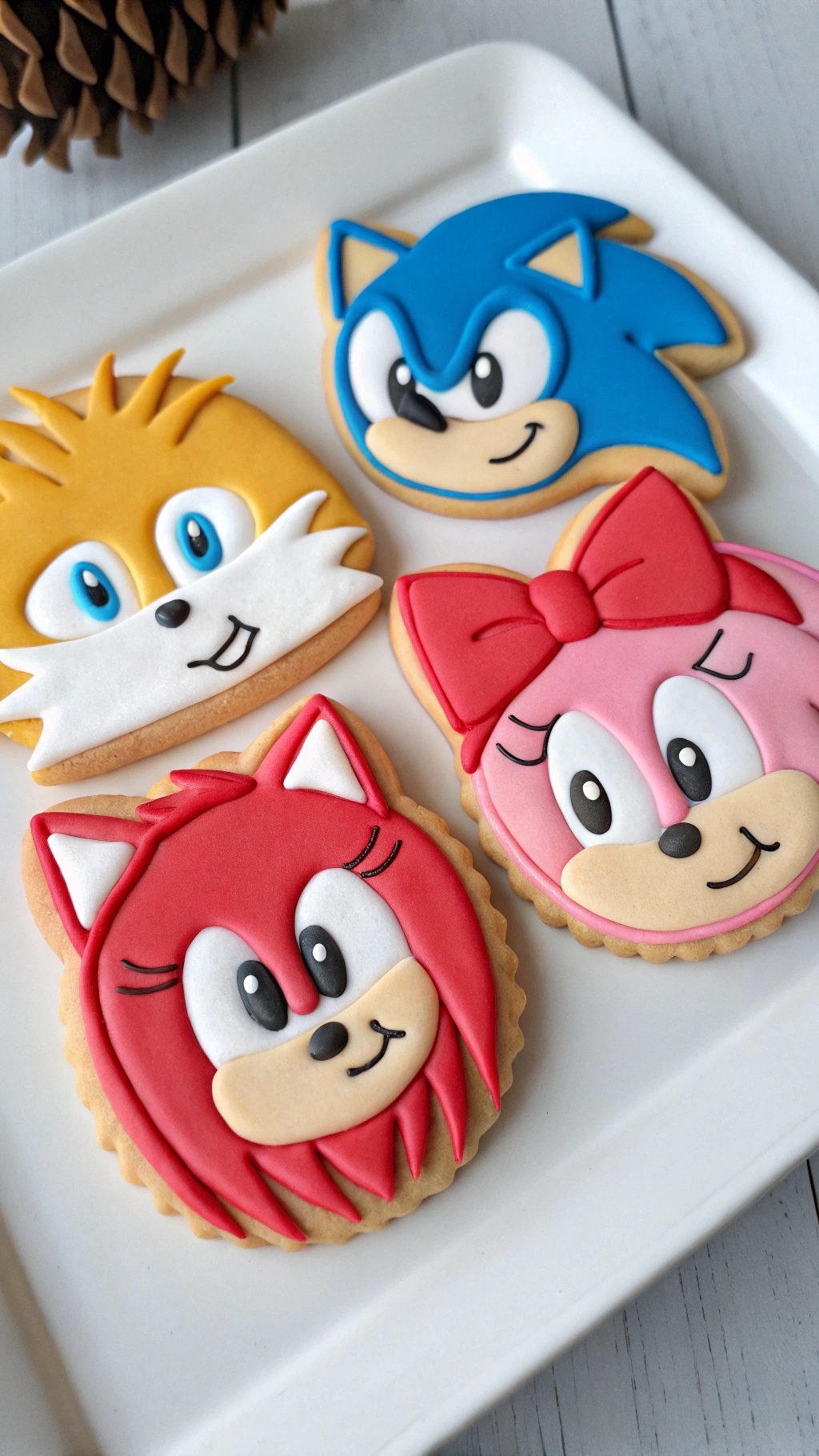 040 Sonic Squad Cookies Cute Character Treats for Ultimate Fans - Themed Ideas