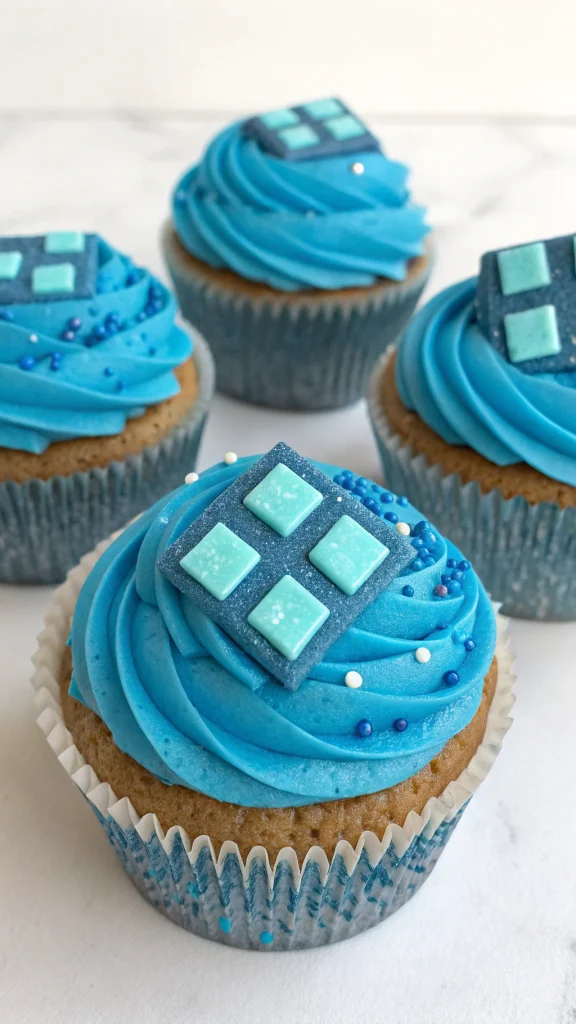 044 Diamond Ore Cupcakes - Themed Ideas