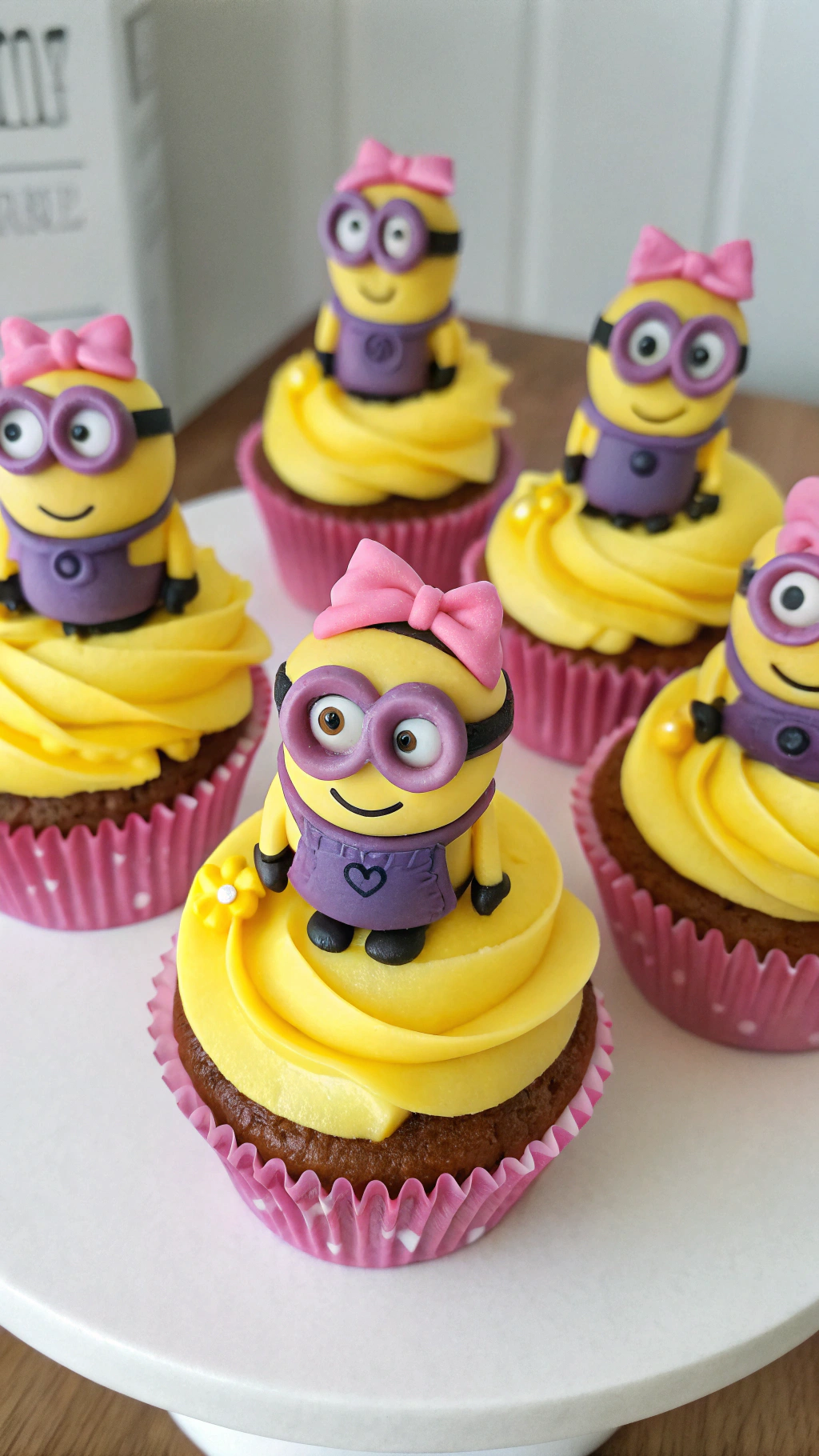 045 Cute Minion Girl Cupcake Ideas for a Unique and Playful Birthday Dessert - Themed Ideas