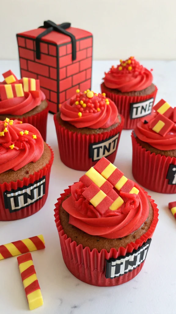 046 TNT Explosion Cupcakes - Themed Ideas