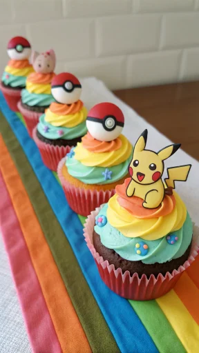 Pikachu-Inspired Pokémon Cupcake Designs for Magical Kids’ Parties