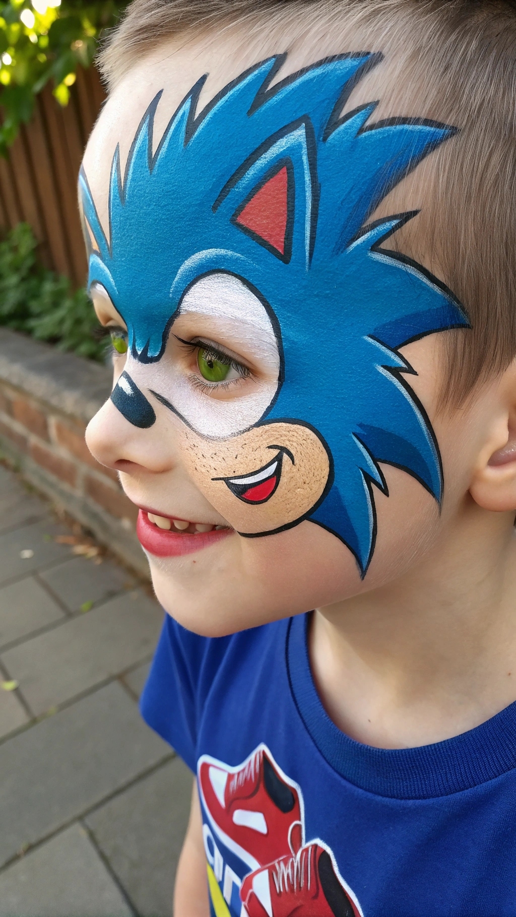 051 Adorable Sonic Face Paint Ideas for Kids Fast Fun Party Looks - Themed Ideas
