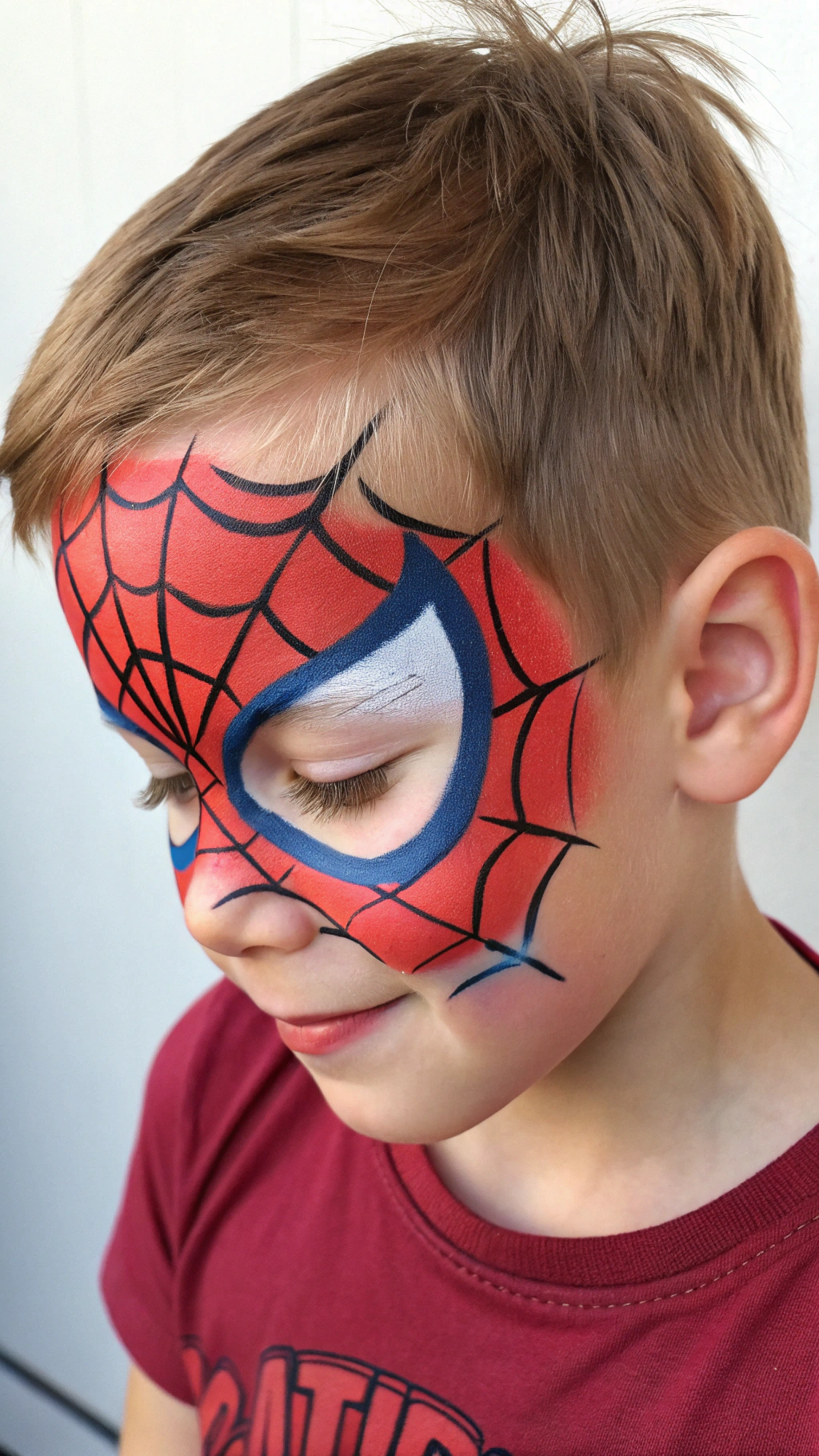 052 Spiderman Butterfly Face Paint for 6 Year Old Girls – Unique Spiderman Face Ideas - Themed Ideas
