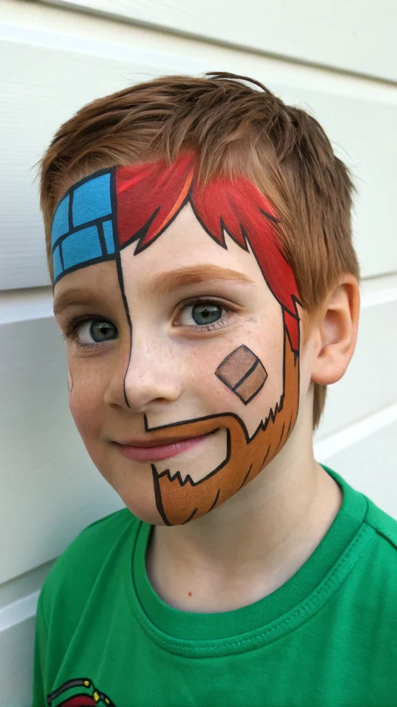 052 Steve Alex Portrait Face Paint - Themed Ideas