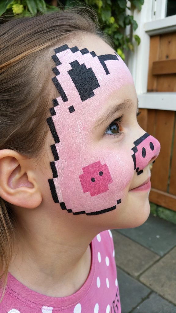 055 Cute Pig Minecraft Farm Theme - Themed Ideas