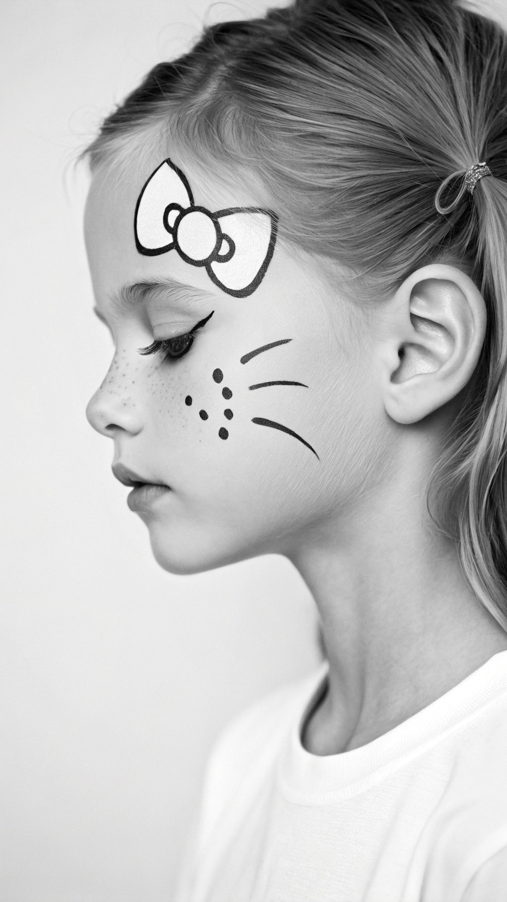 056 Minimalist Hello Kitty Face Paint IBM Simple ACY Elegant Black ACY White - Themed Ideas